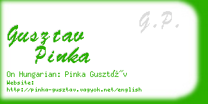 gusztav pinka business card